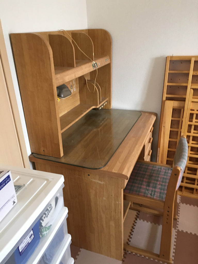富士宮市で学習机、ベッド回収のお客様ご感想