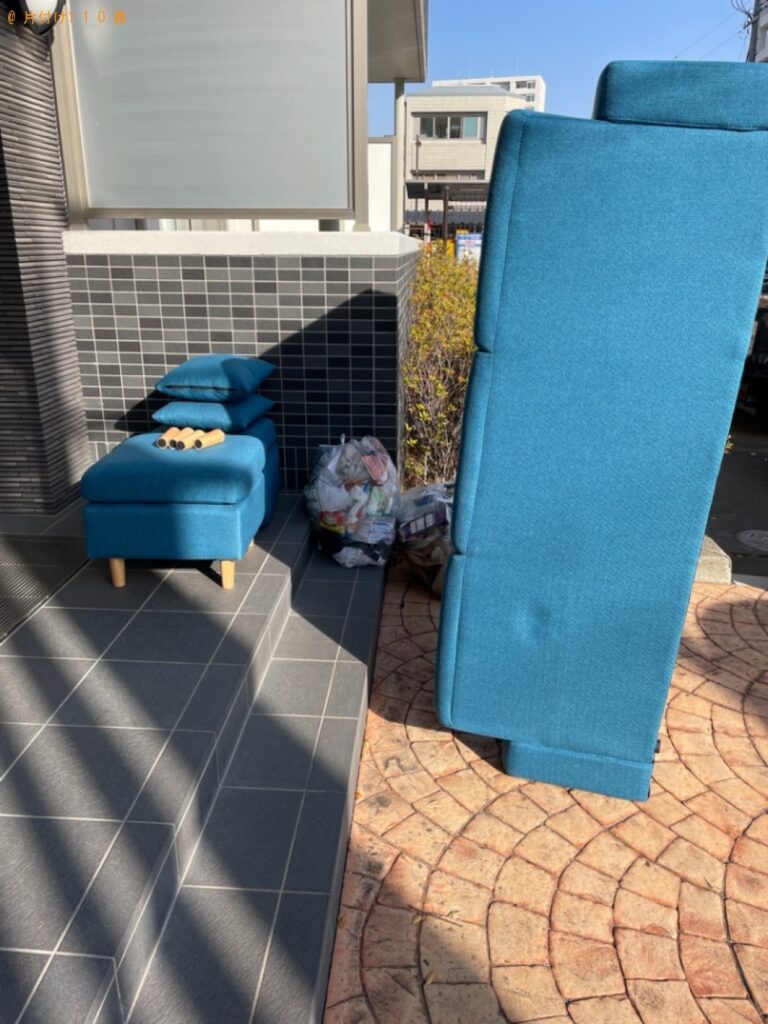 【浜松市中区】二人掛けソファー、一般ごみ等の回収・処分ご依頼