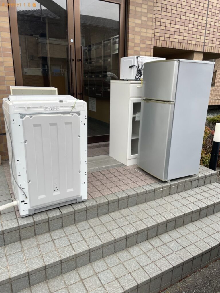 【浜松市中区】冷蔵庫、洗濯機、電子レンジ、カラーボックス等の回収