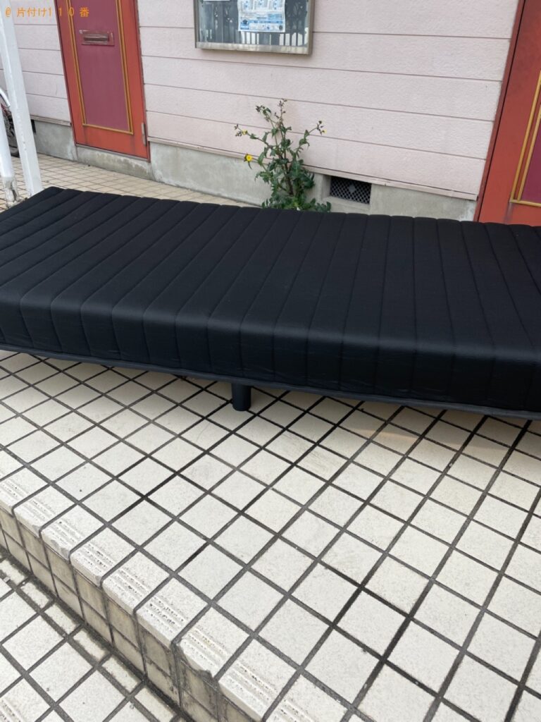 【浜松市東区】マットレス付きシングルベッド、ダンボールの回収