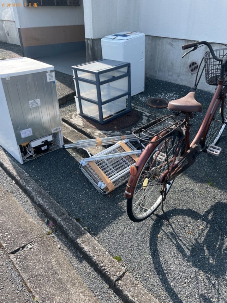 【浜松市北区三ヶ日町】冷蔵庫、洗濯機、自転車、衣装ケース等の回収