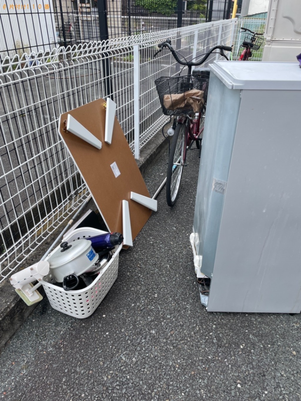 【浜松市東区】冷蔵庫、ローテーブル、料理器具、自転車等の回収