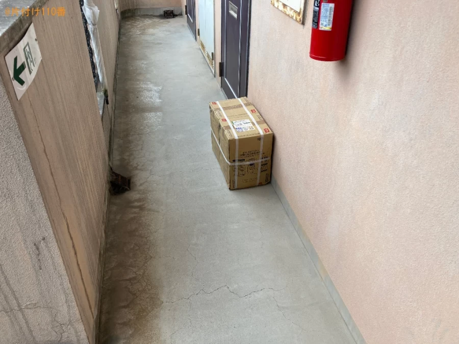 ダンボール、一般ごみの回収とハウスクリーニング、片付け作業ご依頼