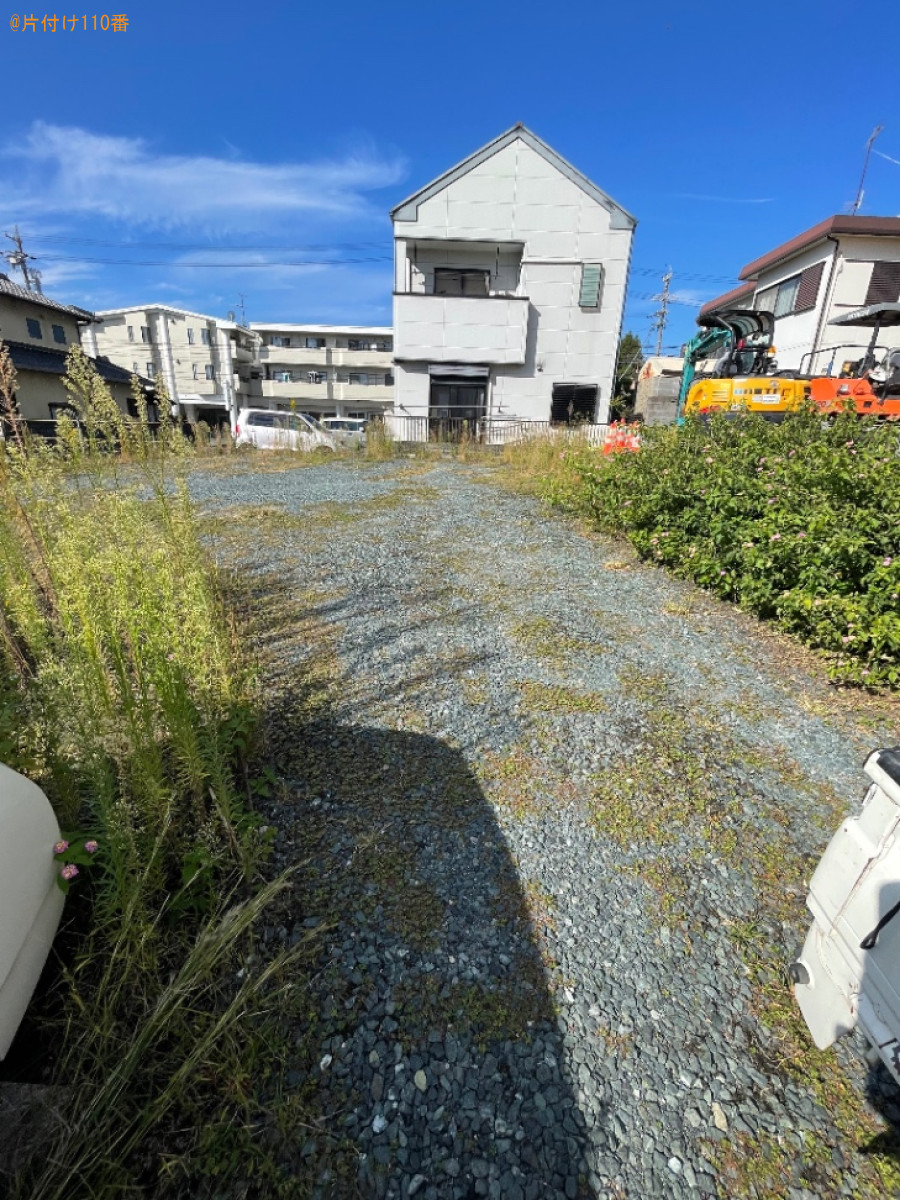 【磐田市】50坪の草抜き作業・草処分ご依頼　お客様の声